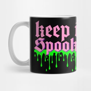 Keep It Spooky (Pink and Slime) Mug